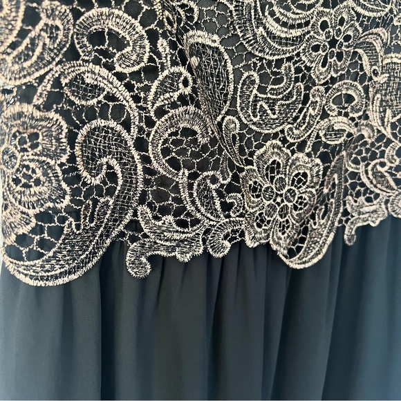 Angeleye London black dress with rose gold overlay& exposed back zipper Size S - Picture 17 of 17